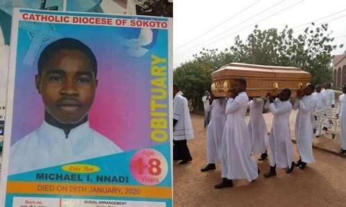 18-year-old Seminarian killed by kidnappers, buried amid tears in Kaduna (Photos)