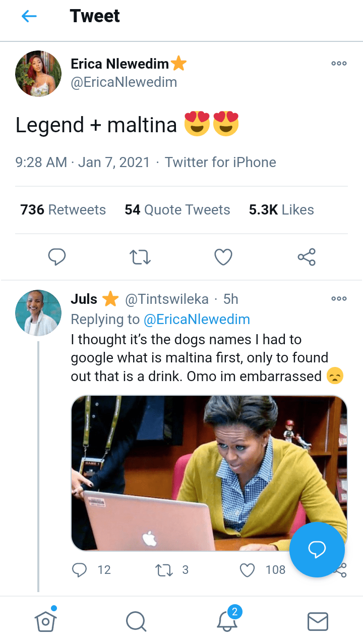 Trending: Troll attacks Erica after announcing Maltina deal