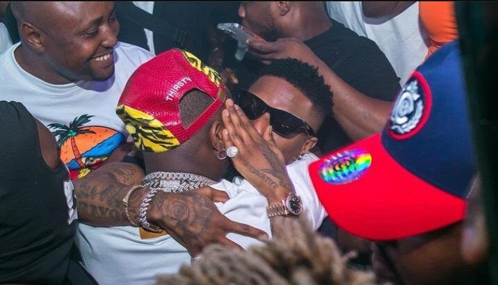 Funny Pictures Of Wizkid And A Fan