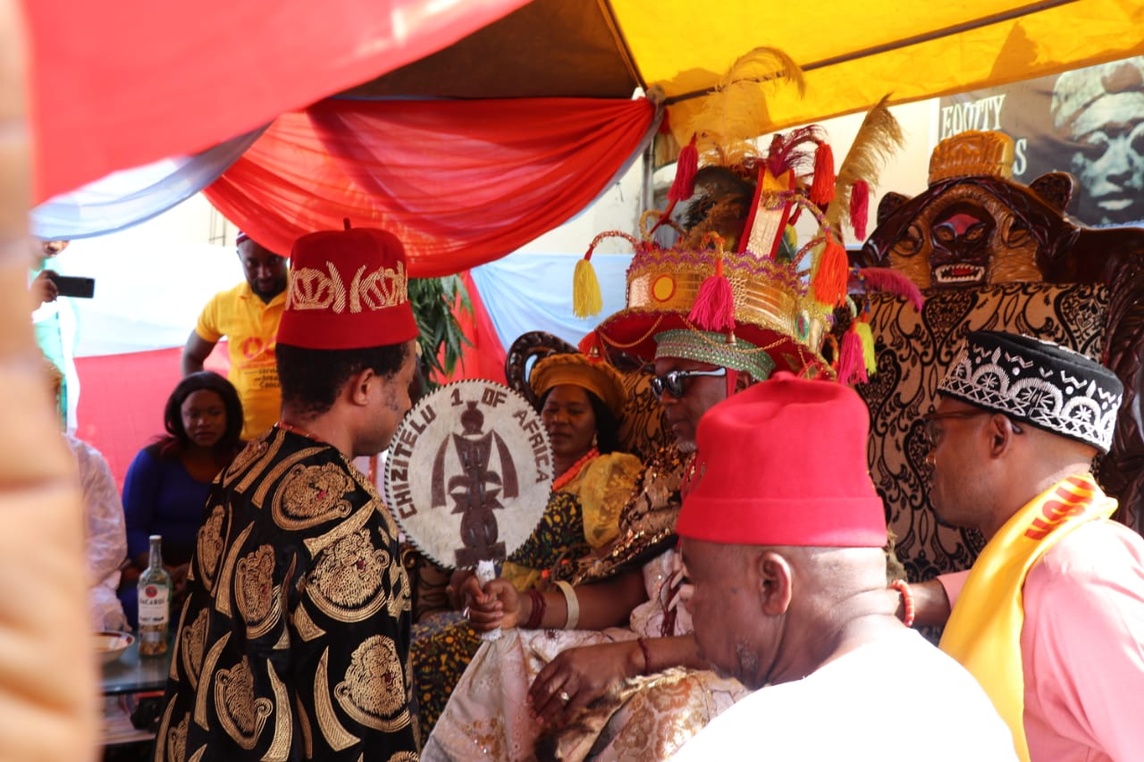 Igwe Ochendo Chukwudi Confers Traditional Title On Dr. Chris Ifediora
