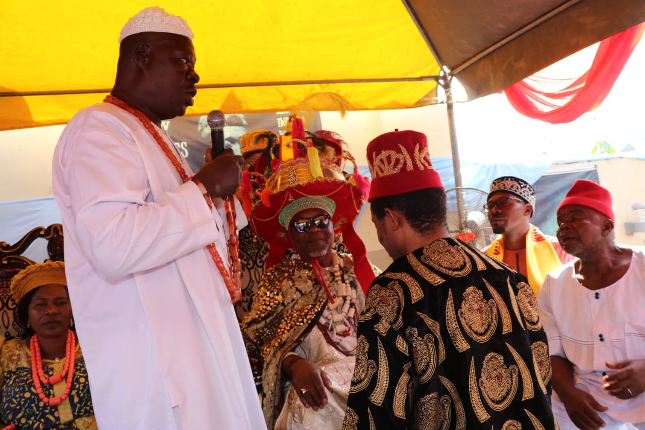 Igwe Ochendo Chukwudi Confers Traditional Title On Dr. Chris Ifediora