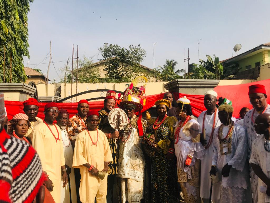 Igwe Ochendo Chukwudi Confers Traditional Title On Dr. Chris Ifediora