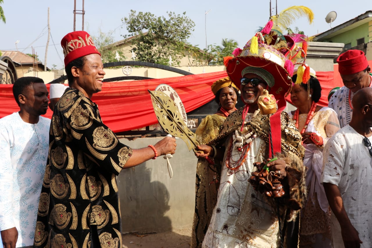 Igwe Ochendo Chukwudi Confers Traditional Title On Dr. Chris Ifediora