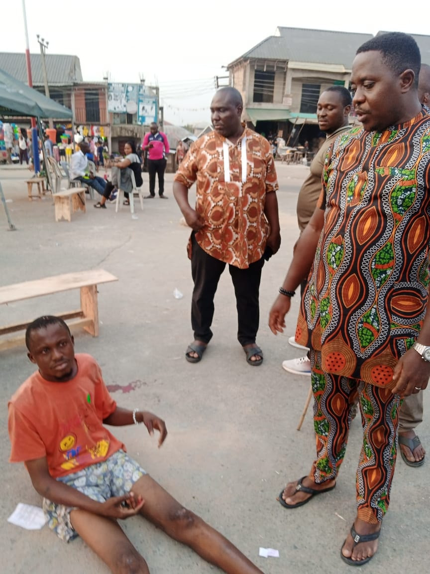 Suspected criminal caught robbing victim in broad daylight in Bayelsa