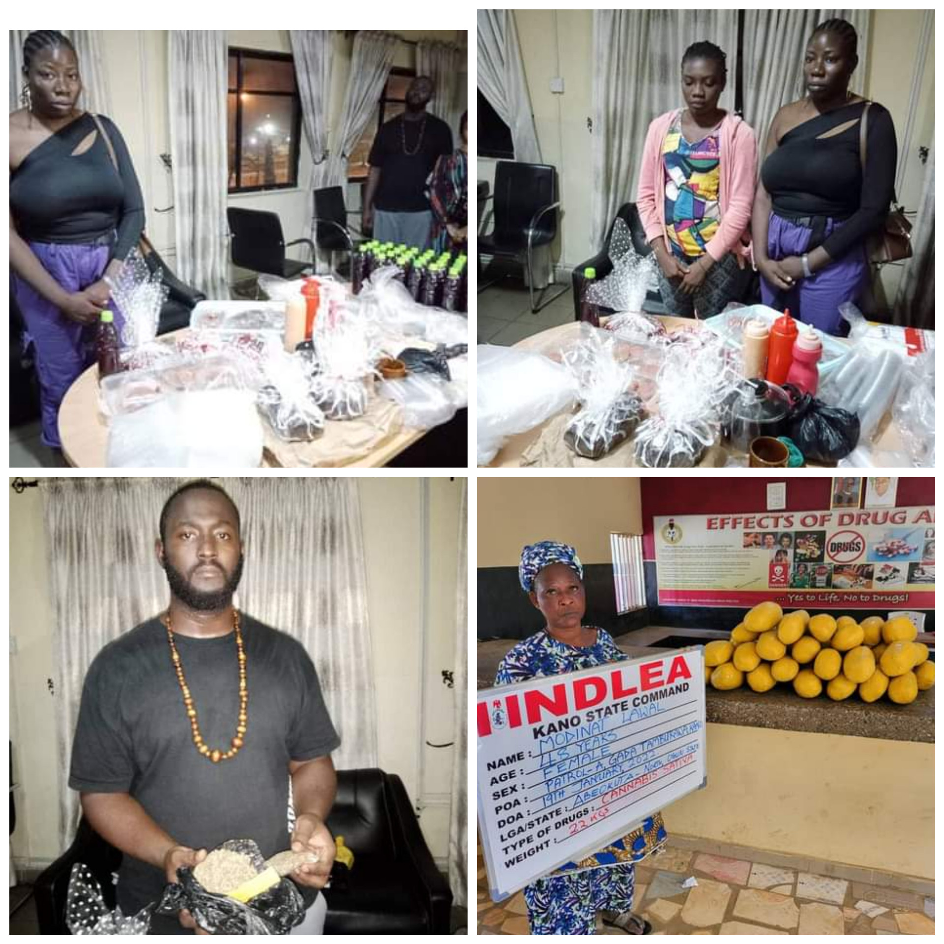 NDLEA raids Abuja garden, arrests four women, two others for selling drug cookies and noodles