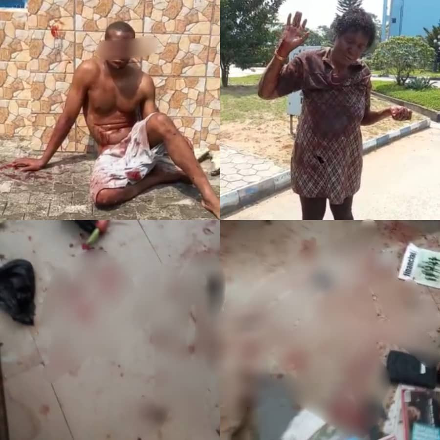 'I thank God for rescuing me'' Woman says after escaping a knife attack from her son in Imo (videos)