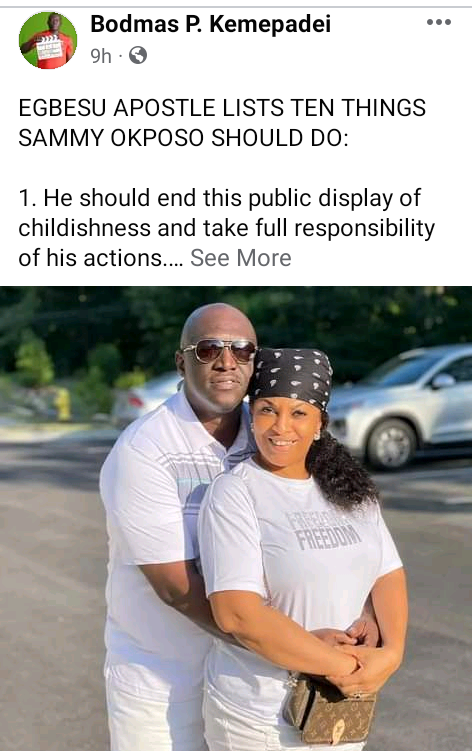 Present yourself to the woman's family and take full responsibility - Bayelsa Governor's aide lists 10 things Sammy Okposo should do