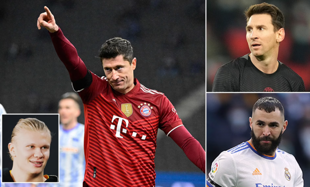 Erling Haaland names Robert Lewandowski as the No 1 footballer on the planet ahead of Lionel Messi