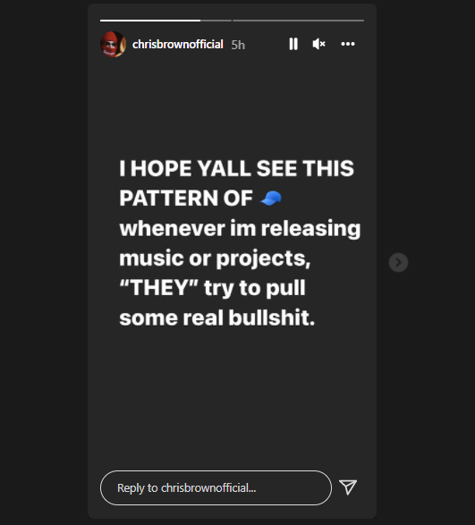 Whenever I'm releasing music they try to pull some real bulls**t" - Chris Brown reacts to being sued $20Million for alleged rape