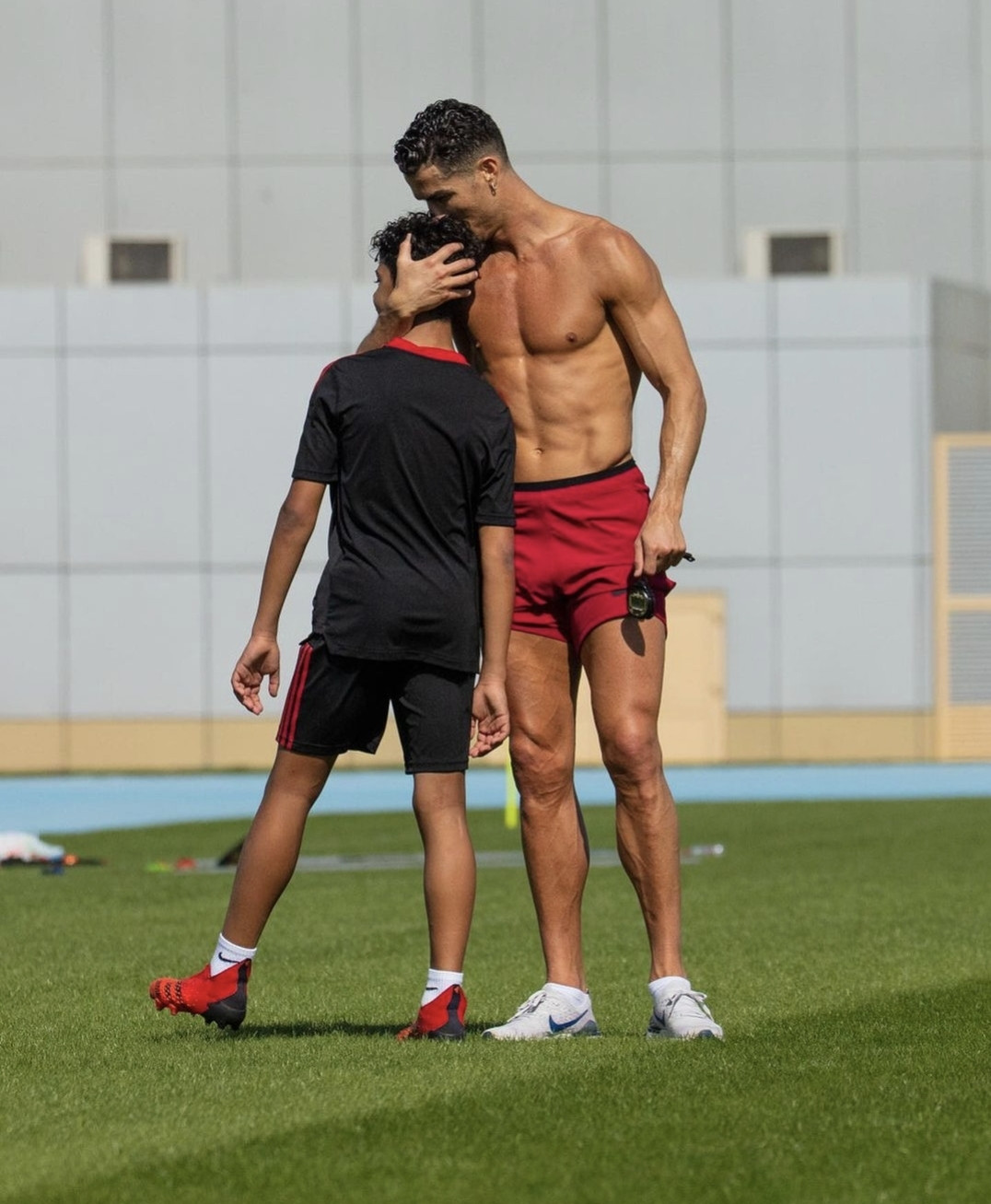 Present and future" - Cristiano Ronaldo says as he shares photos of himself and his son training together