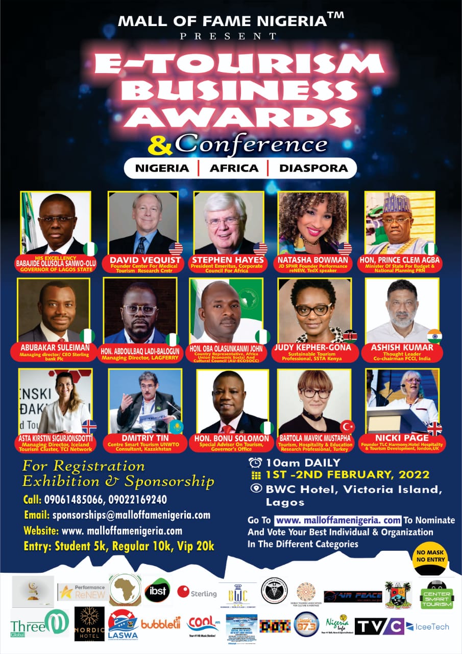 Mall Of Fame Nigeria Project Host the World at the "E-Tourism Business Awards and Conference!"