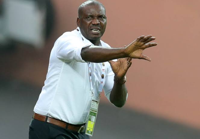 Eguavoen Bars Pinnick From Holding Half Time Talks With Super Eagles Players Ahead Of Tunisia Game.