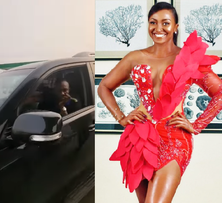 Kate Henshaw confronts police officer who tried to jump queue at fuel station (video)