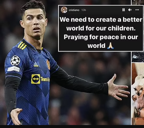 We need to create a better world for our children’ – Cristiano Ronaldo sends powerful message following Russia’s invasion of Ukraine