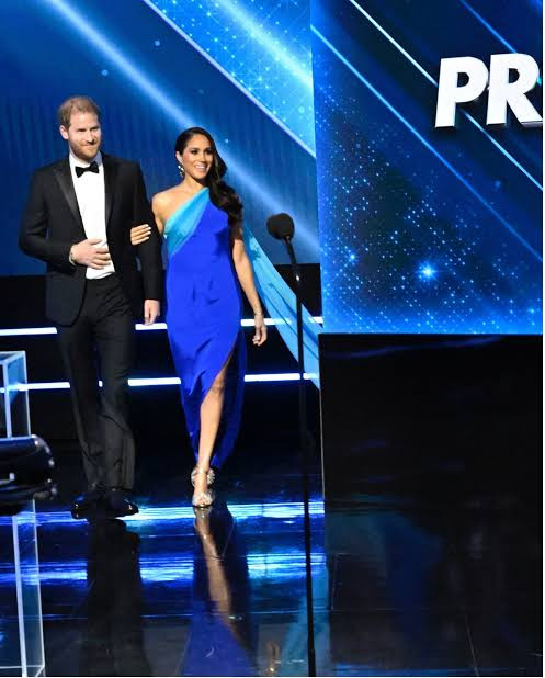 Prince Harry, Meghan Markle and Meghan's mother make special appearance at NAACP Image Awards as they are honored with President's Award (photos)