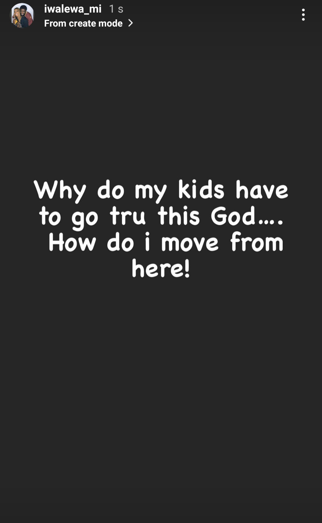 DJ Enimoney's wife, Iwalewa, shares cryptic posts on IG