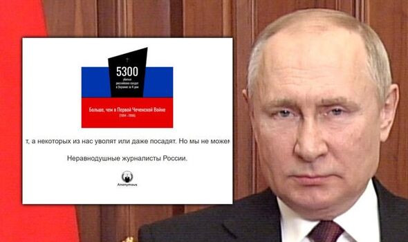 Russia state-owned news site Tass hacked with 'Putin Makes Us Lie' and “Stop This Madness” Message