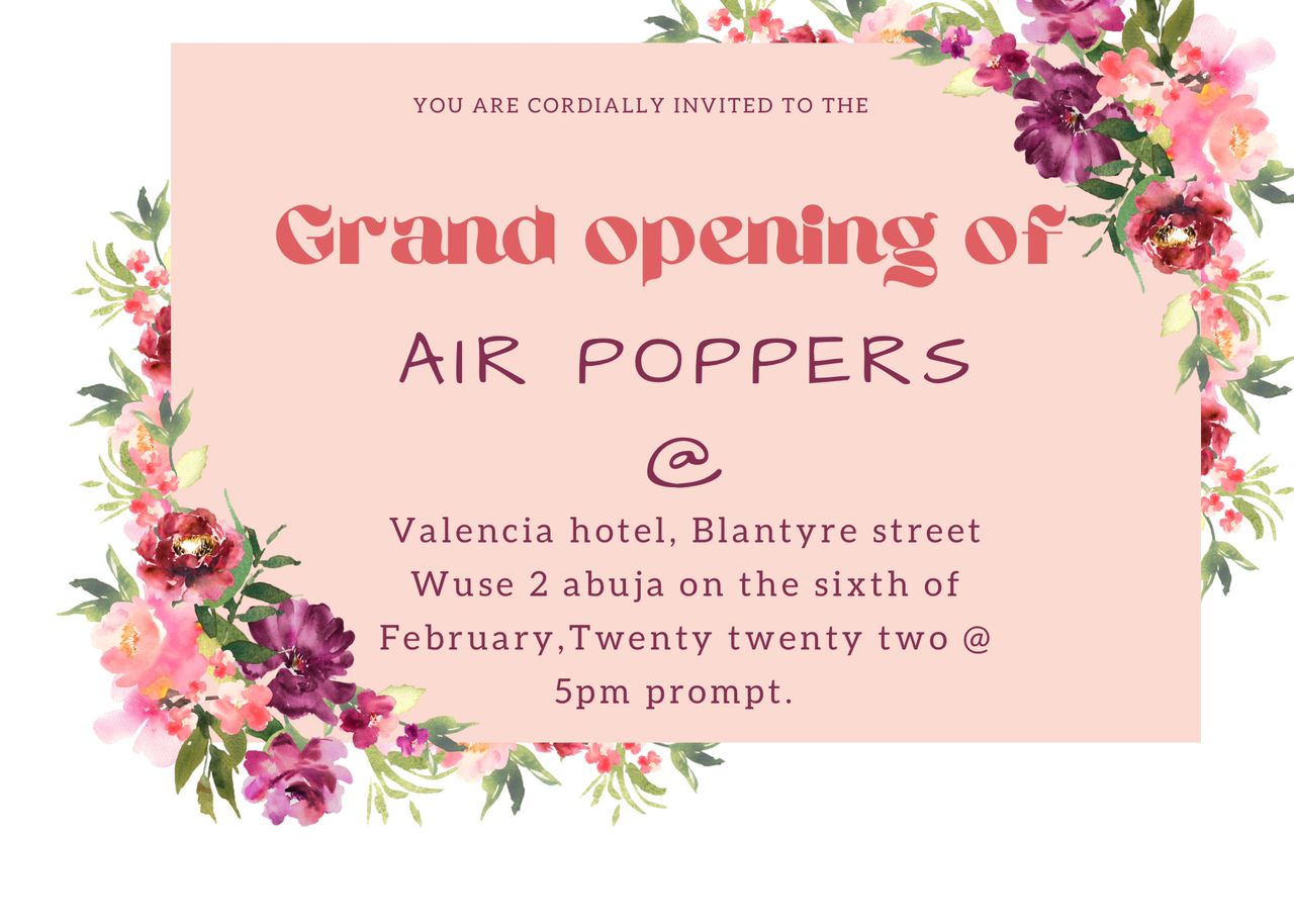 *MUST ATTEND: Air Poppers, Specialists In Event Decor, Balloons, Others Set For Grand Opening of Abuja Store*