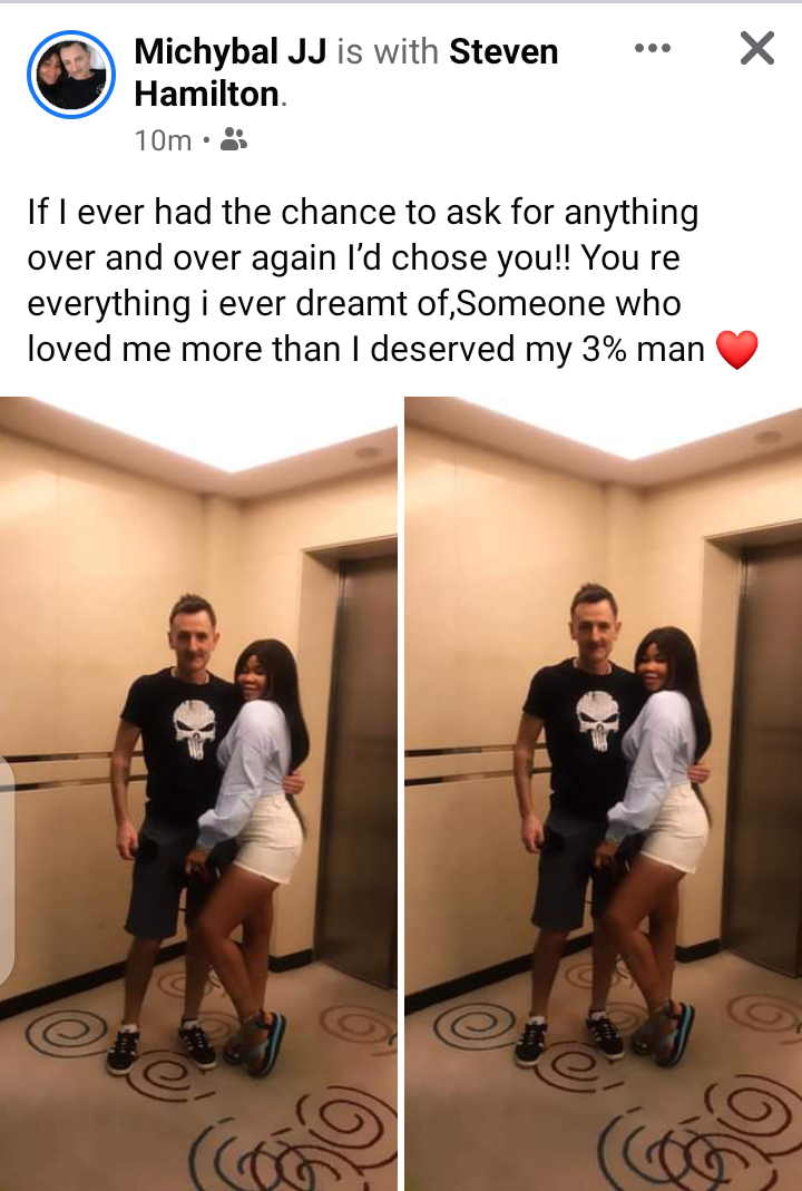 Ex Miss Nollywood culture and tourism Michybal JJ Professes Her Love to her Scotland lover