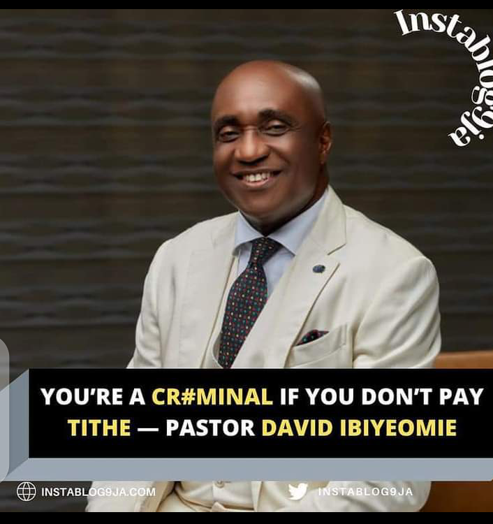 You’re a cr#minal if you don’t pay tithe — Pastor David Ibiyeomie