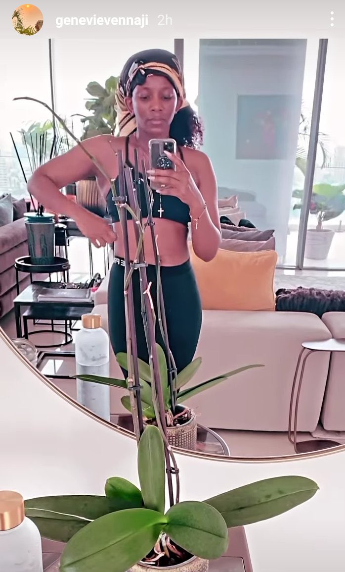 Genevieve Nnaji Slays In Fitness Wear, Causes A Stir Online (Photos)