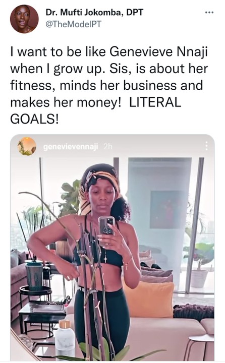 Genevieve Nnaji Slays In Fitness Wear, Causes A Stir Online (Photos)