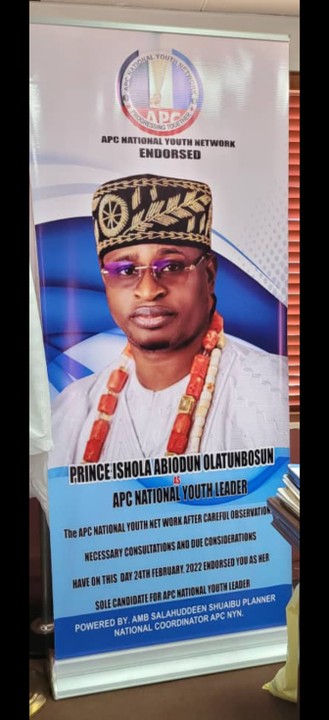 APC Convention: Prince Olatunbosun Obtains Form For National Youth Leader