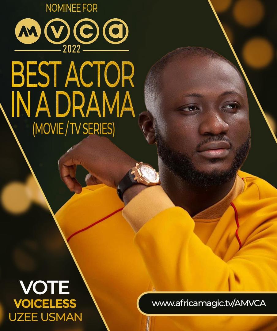 AMVCA: Uzee Usman Is First Northerner To Be Nominated As Best Actor In Drama