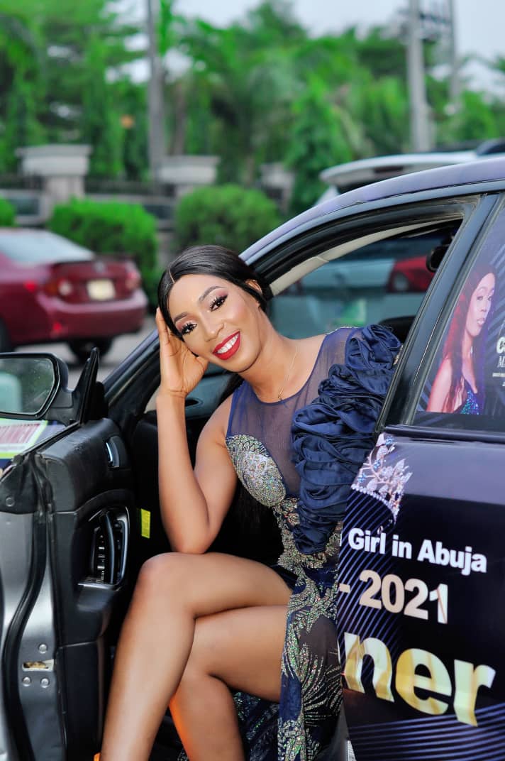 KUDOS: Winner Of Most Beautiful Girl In Abuja, Receives Her Star Prize of A Car