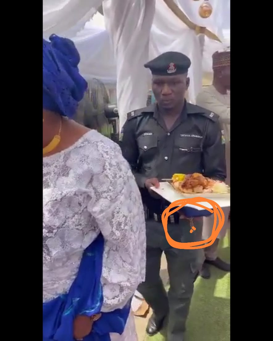 VIP whose police orderly was filmed carrying plate of food speaks, claims its for the officer