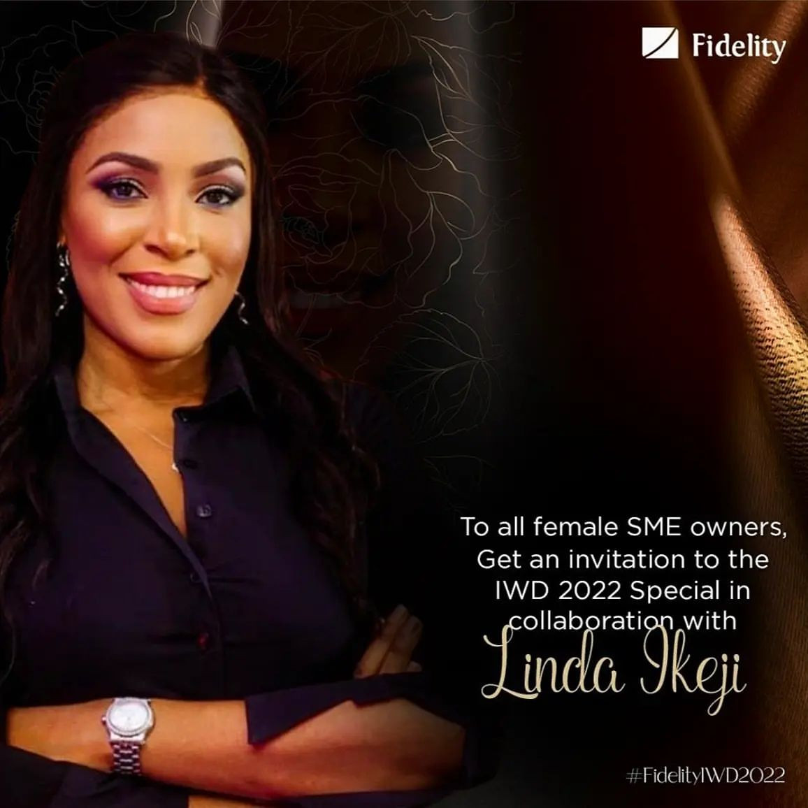 #fidelityIWD2022: How to win an invitation to participate in Fidelity Bank International Women's Day event in collaboration with Linda Ikeji