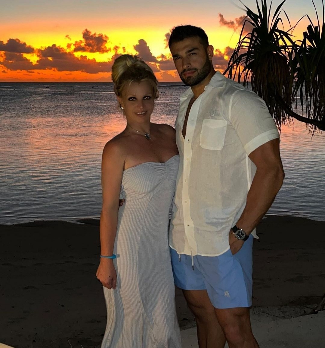 Britney Spears sparks wedding speculations after referreing to fiancé Sam Asghari as her husband for the first time