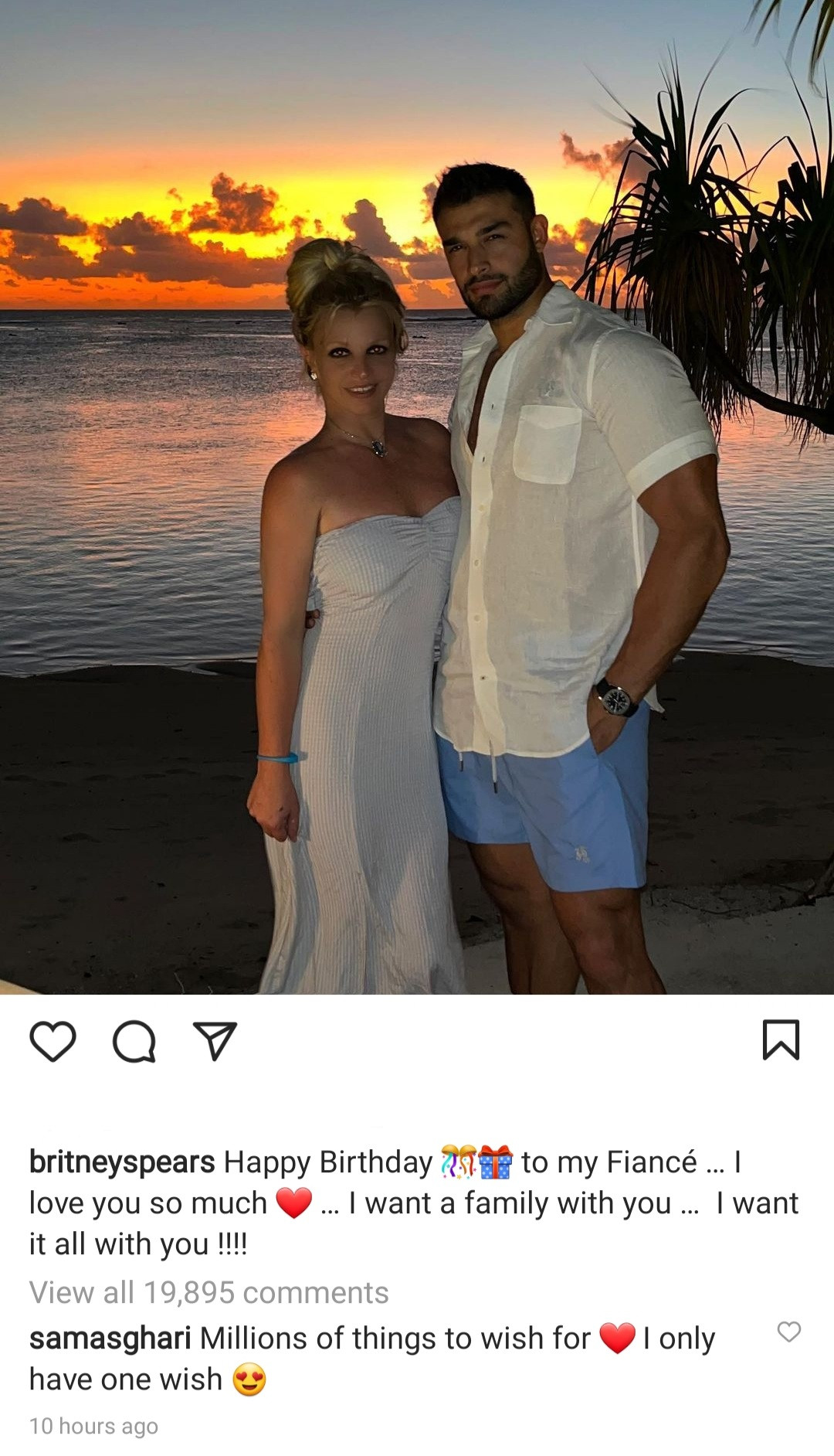 Britney Spears sparks wedding speculations after referreing to fiancé Sam Asghari as her husband for the first time