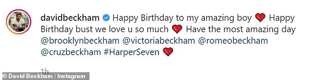 23 years ago my life changed forever' - Victoria Beckham and husband David share throwback photos of eldest son Brooklyn on his birthday
