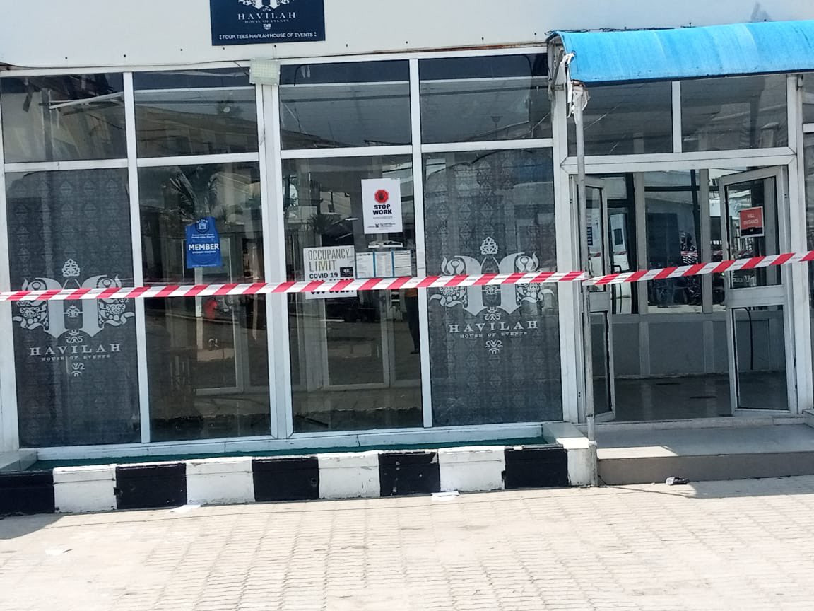 Update: Lagos state government seals up event center where fuel was distributed as souvenir as CP orders arrest of those involved (photos)