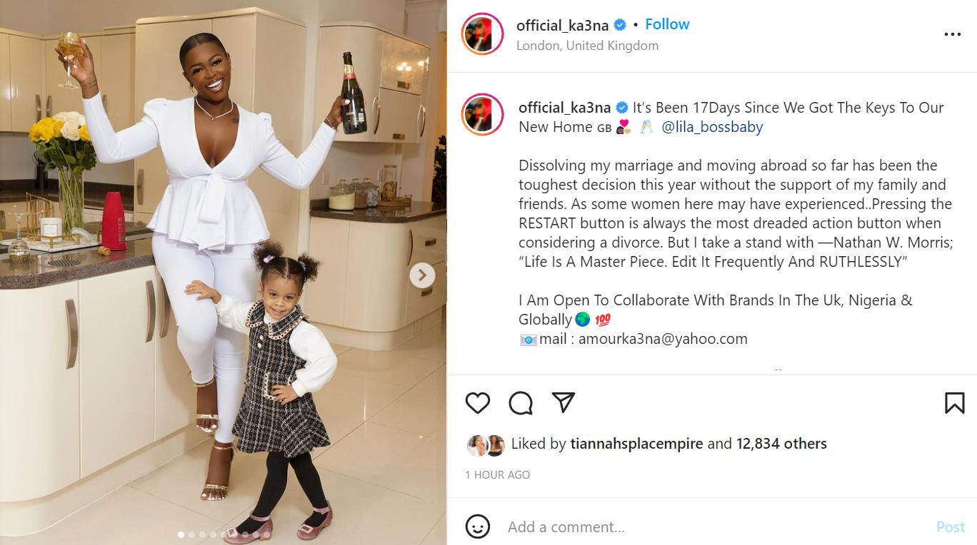 Dissolving my marriage and moving abroad has been the toughest decision this year - #BBNaija's Ka3na