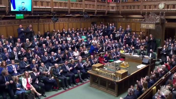 We will fight in the forest, fields, shores and streets' - Ukraine's President Zelensky quotes Winston Churchill and Shakespeare in speech to UK House of Commons