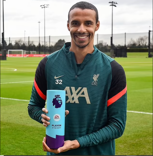 Liverpool defender, Joel Matip becomes the first Cameroonian to win Premier League Player of the Month award after his stellar performance in February