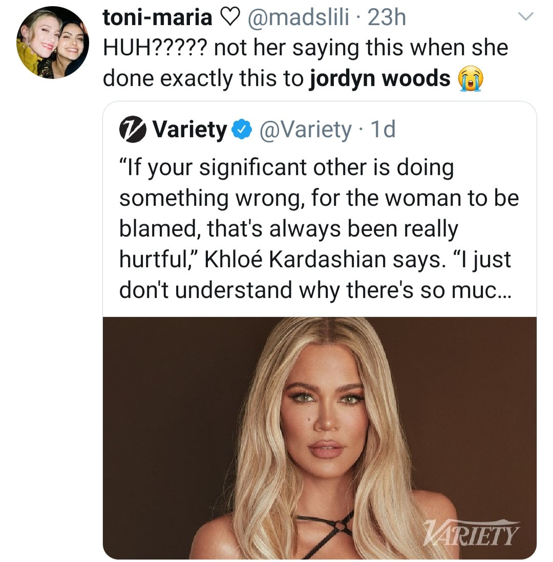 Khloé Kardashian gets slammed after saying it's 'really hurtful' when a woman is blamed for her significant other doing something wrong
