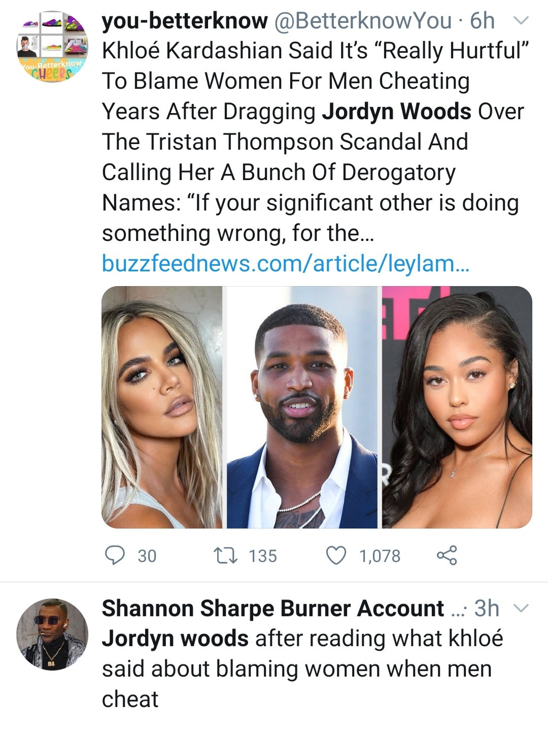 Khloé Kardashian gets slammed after saying it's 'really hurtful' when a woman is blamed for her significant other doing something wrong