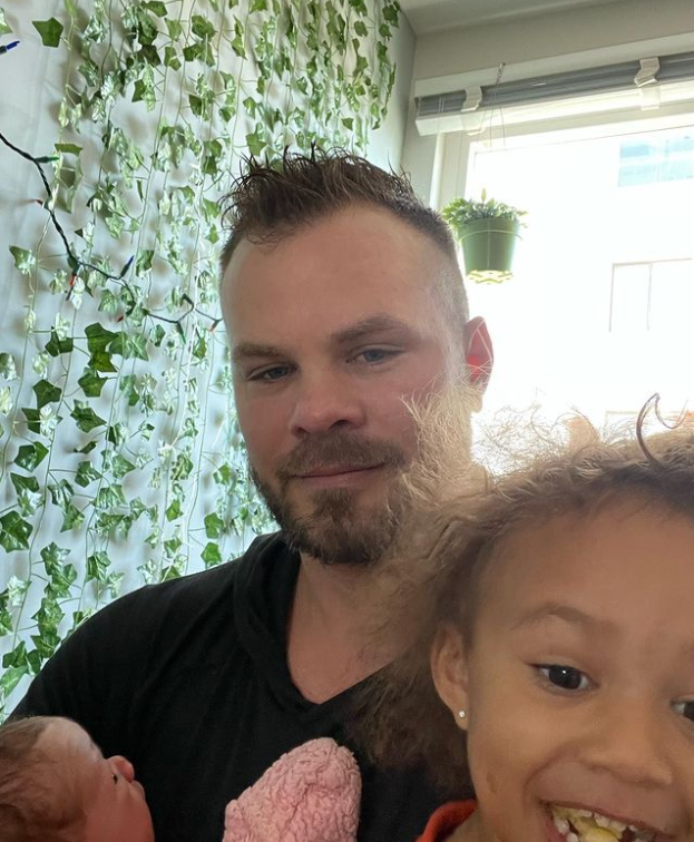 My flesh, my blood and my heart - Justin Dean says as he shares photo of him and his daughters to counter claim of them not being his after accusing his estranged wife, Korra Obidi of cheating
