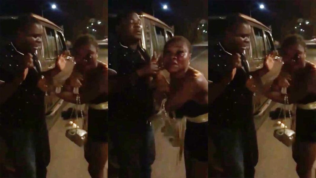 Policeman assaults prostitute after she confronted him for refusing to pay her after she slept with him (video)