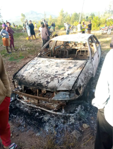 Man sets himself ablaze inside his car after his wife failed to return home
