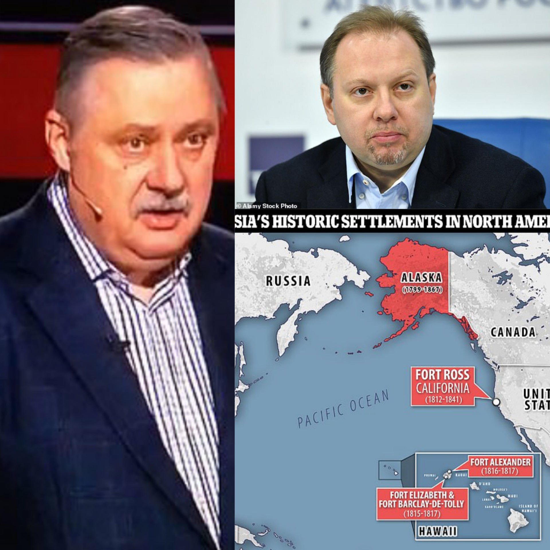 Russian State TV demands that America return Alaska and California’s Fort Ross to Russia, threatens nuclear strike on US in response to sanctions, and calls for public hangings in Ukraine