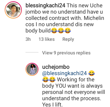Not everyone will understand the process- Actress Uche Jombo replies troll who body-shamed her