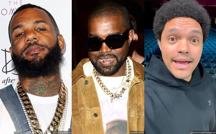 I'm sure I'll be the next account suspended for speaking freely on an app created for us to equally share as humans' -The Game defends Kanye West then claims Kanye's Grammy performance has been canceled for attacking Trevor Noah