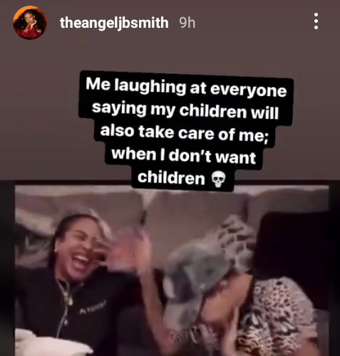 I don't want to have children - BBNaija's Angel Smith says