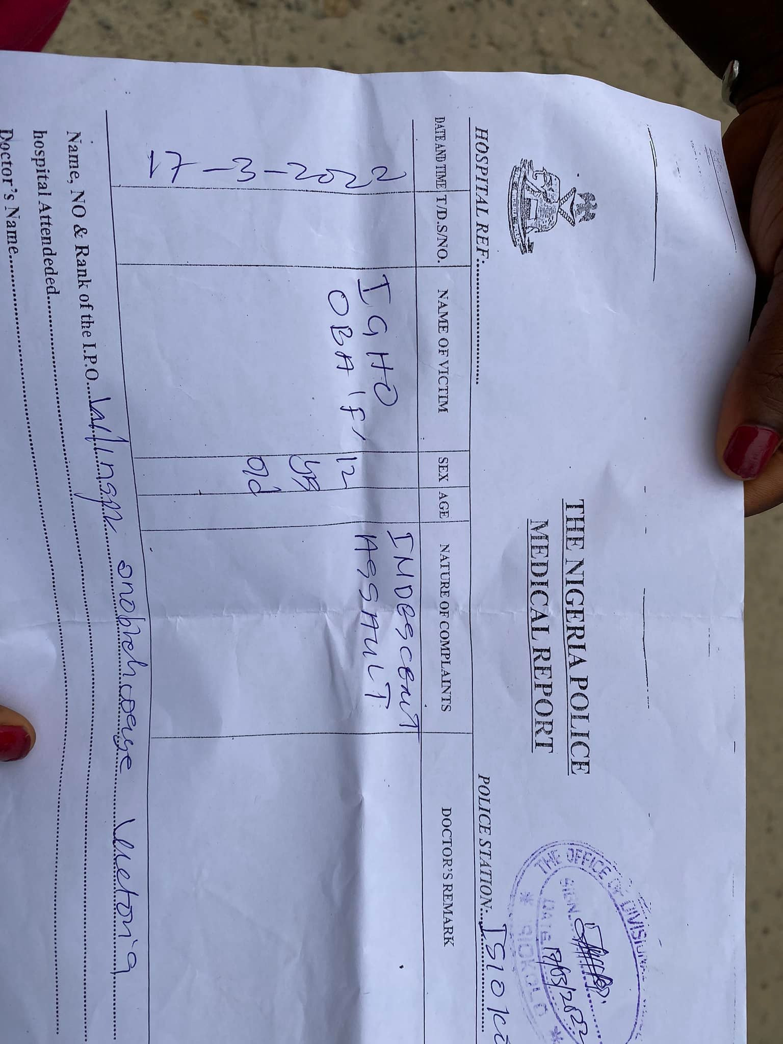 Woman brutalises 12-year-old niece in Delta, drives stick into her private part for allegedly stealing garri and fish