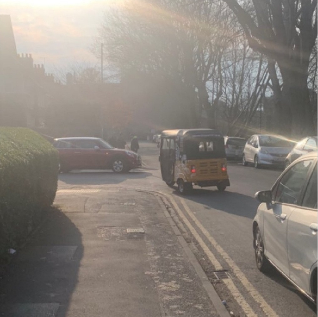 Nigerian amused to find keke napep in the UK