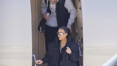 Kim Kardashian and Pete Davidson return to Los Angeles after visiting New York City where Kim had business to attend to